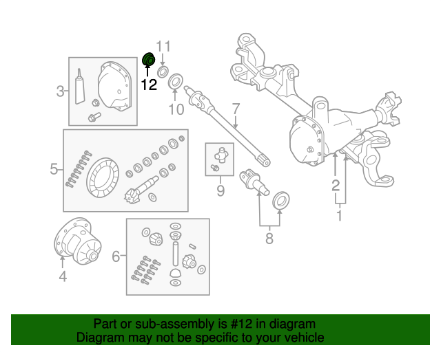 05014852AB 20072012 JEEP WRANGLER AXLE DRIVE SHAFT SEAL GENUINE MOPAR