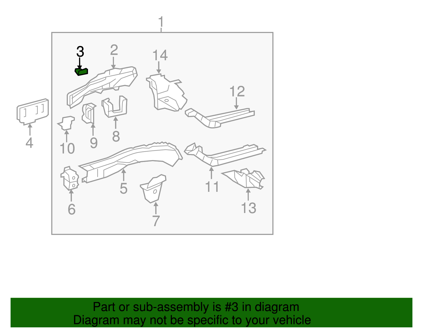 Outer Rail Bracket - Toyota (51681-06020)