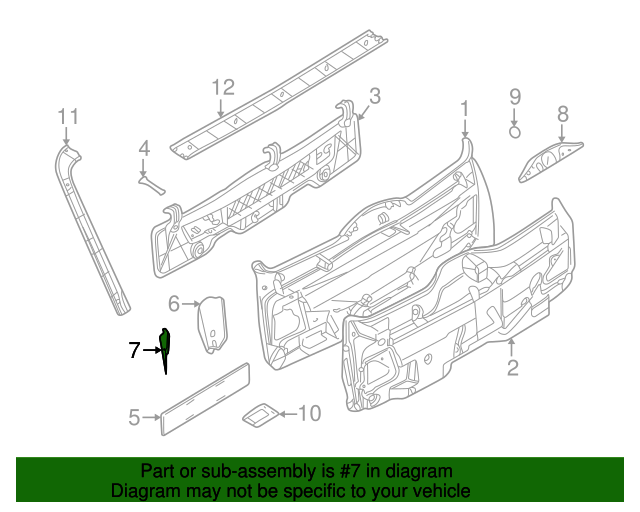 Genuine BMW 51-49-8-218-918 | Panel Reinforced | FREE Shipping on Most ...