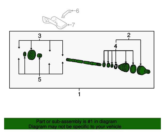 20112014 Volkswagen Jetta Axle Assembly 5Q0407271B VW Direct Parts