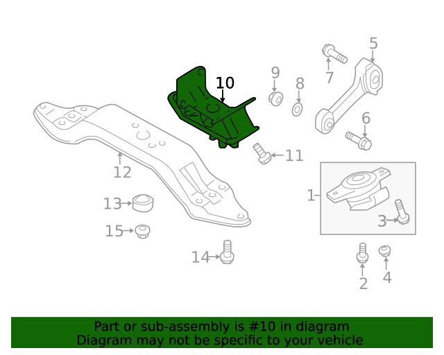 41022XC02A Trans Mount 20192021 Subaru World OEM Parts Subaru