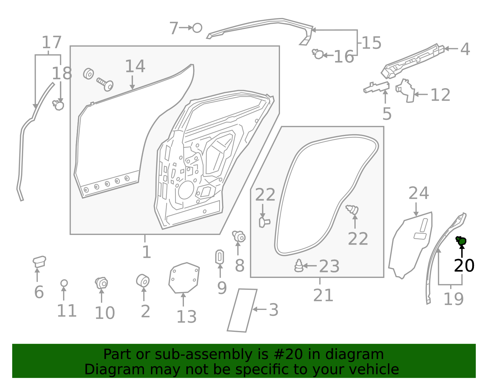67869-26050 - 2019-2024 Lexus - Door Weather-Strip Clip | My L Parts