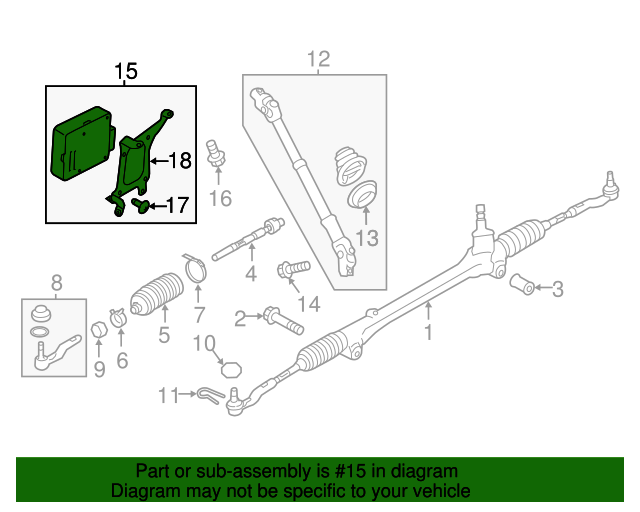20132018 Subaru BRZ Power Steering Control Module 34710CA011 Subaru