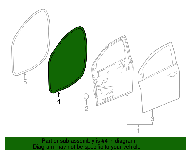 20122020 Chevrolet Sonic Door WeatherStrip Passenger Side (RH