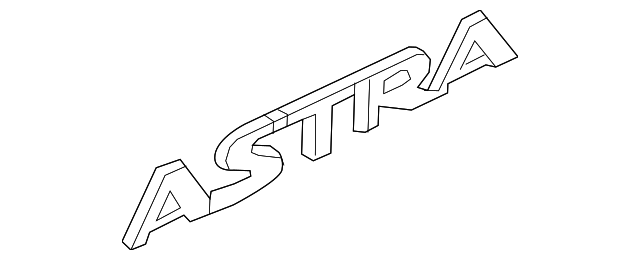 Plate, L/Gate Veh Na - GM (93357565)
