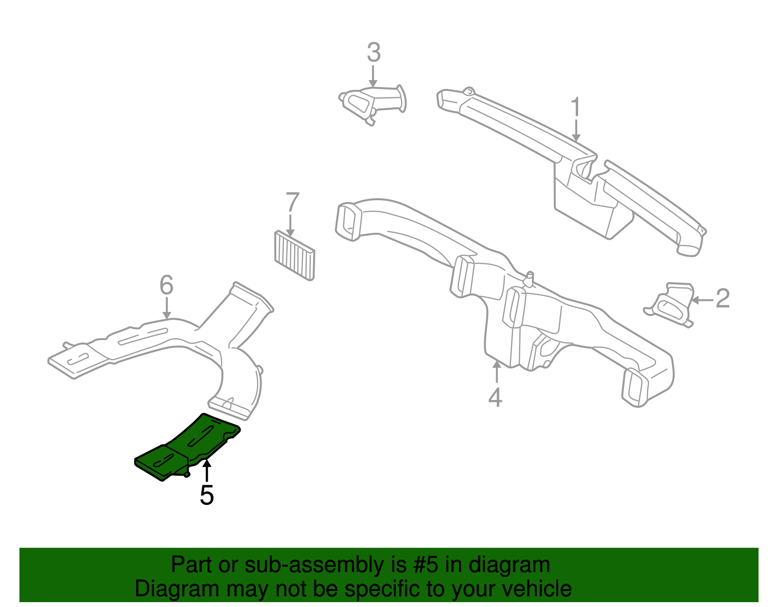Lower Duct - Ford (YL8Z-18C420-BA)