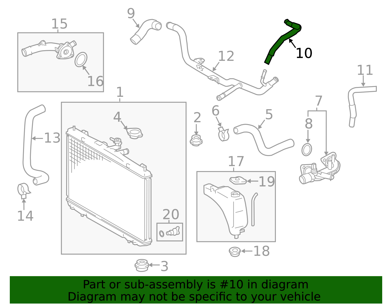 By-Pass Hose - Toyota (16267-0P050)