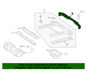 463-640-10-00 - Rear Body Reinforcement 2019-2023 Mercedes-Benz ...