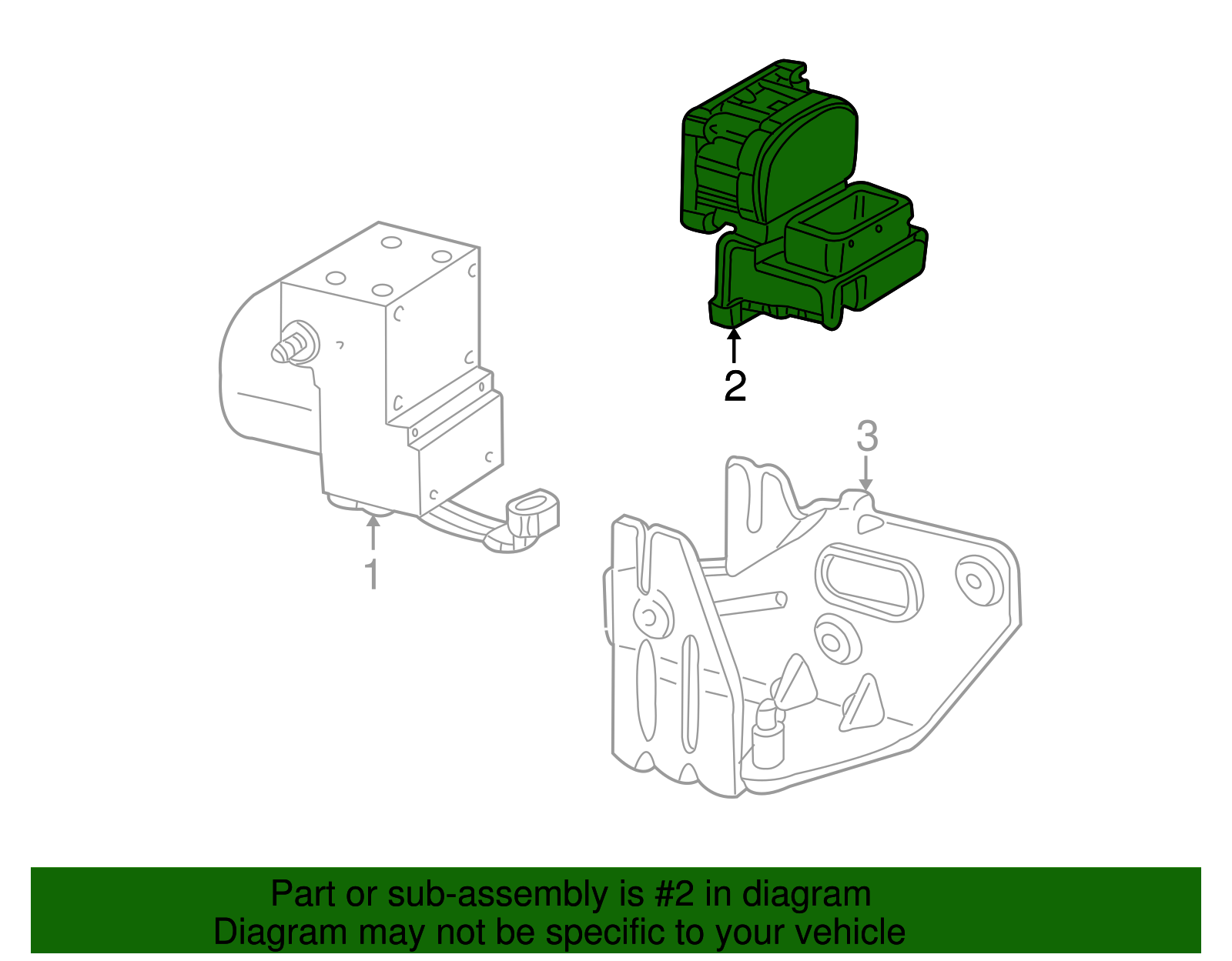 ABS Control Unit - Ford (YF1Z-2C219-AA)
