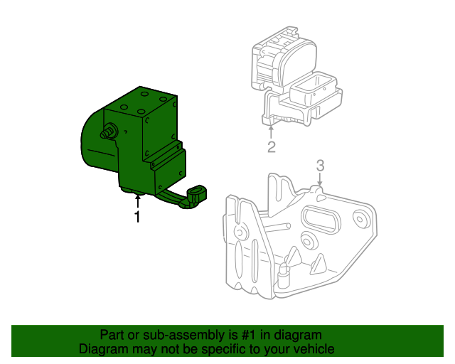 Ford YF1Z*2C286*BA Hydraulic Control Unit 20002007 Ford OEM Ford