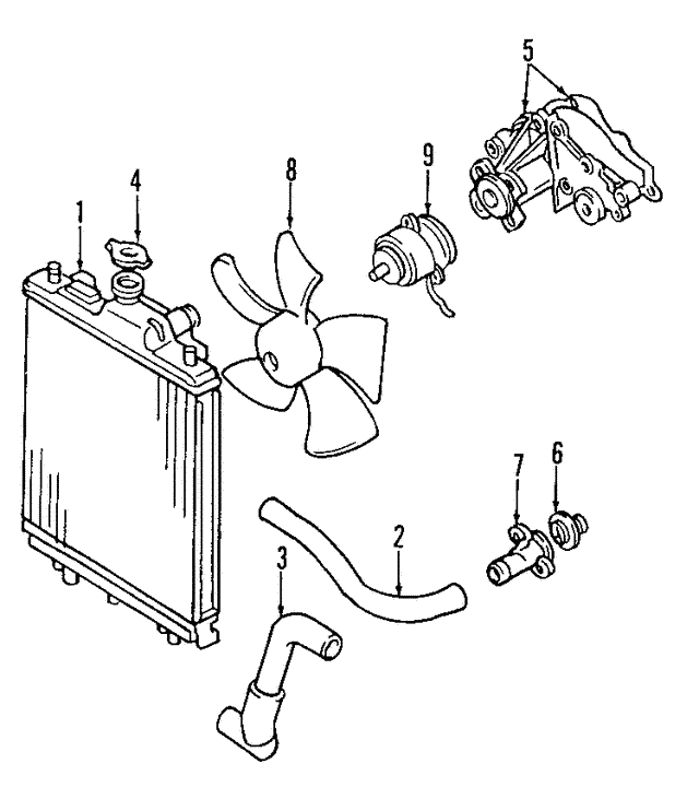 19982001 Chevrolet Metro Thermostat 96069300 QuirkParts