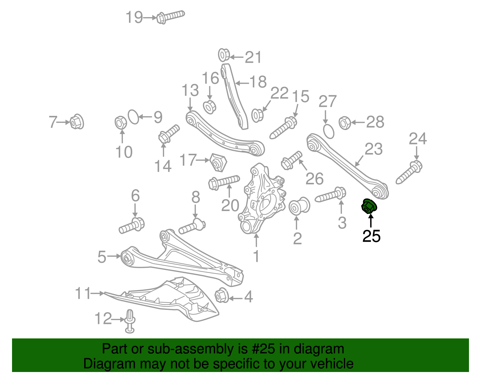 Track Bar Nut - Volkswagen (N-105-868-02)