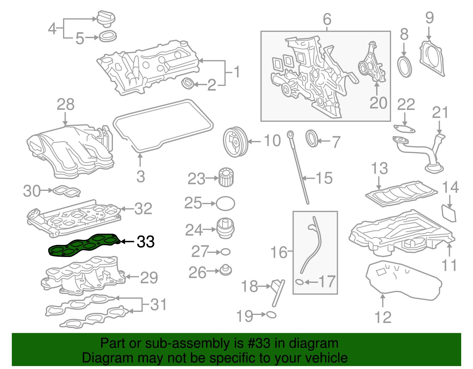 Engine Intake Manifold Gasket - Toyota (17179-31010)