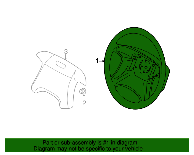 30884413 - Steering Wheel 2000-2002 Volvo | Culver City Volvo Parts