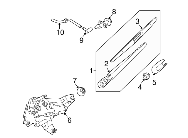 2003-2014 Nissan Murano Nozzle Connector 28937-1W300 | Nissan 