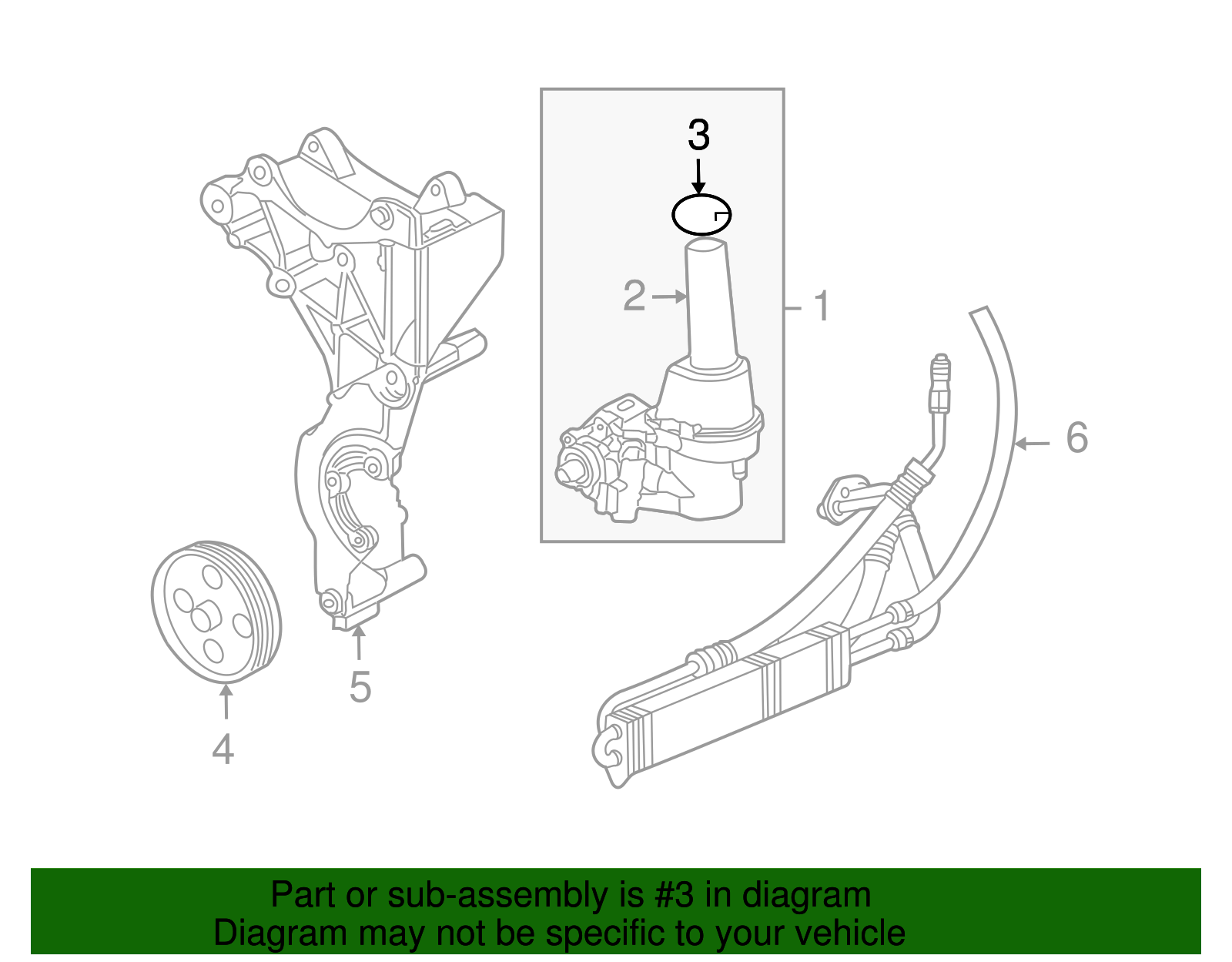 Cap Assembly-P/S Fluid Rsvr - GM (25827205)