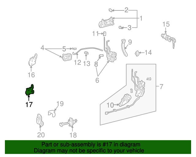 Toyota 68730-04010 Door Hinge Assembly