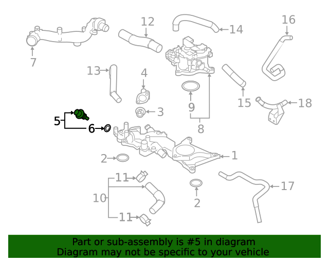 20182023 Subaru Temp Sensor 22630AA270 Subaru Parts Plus
