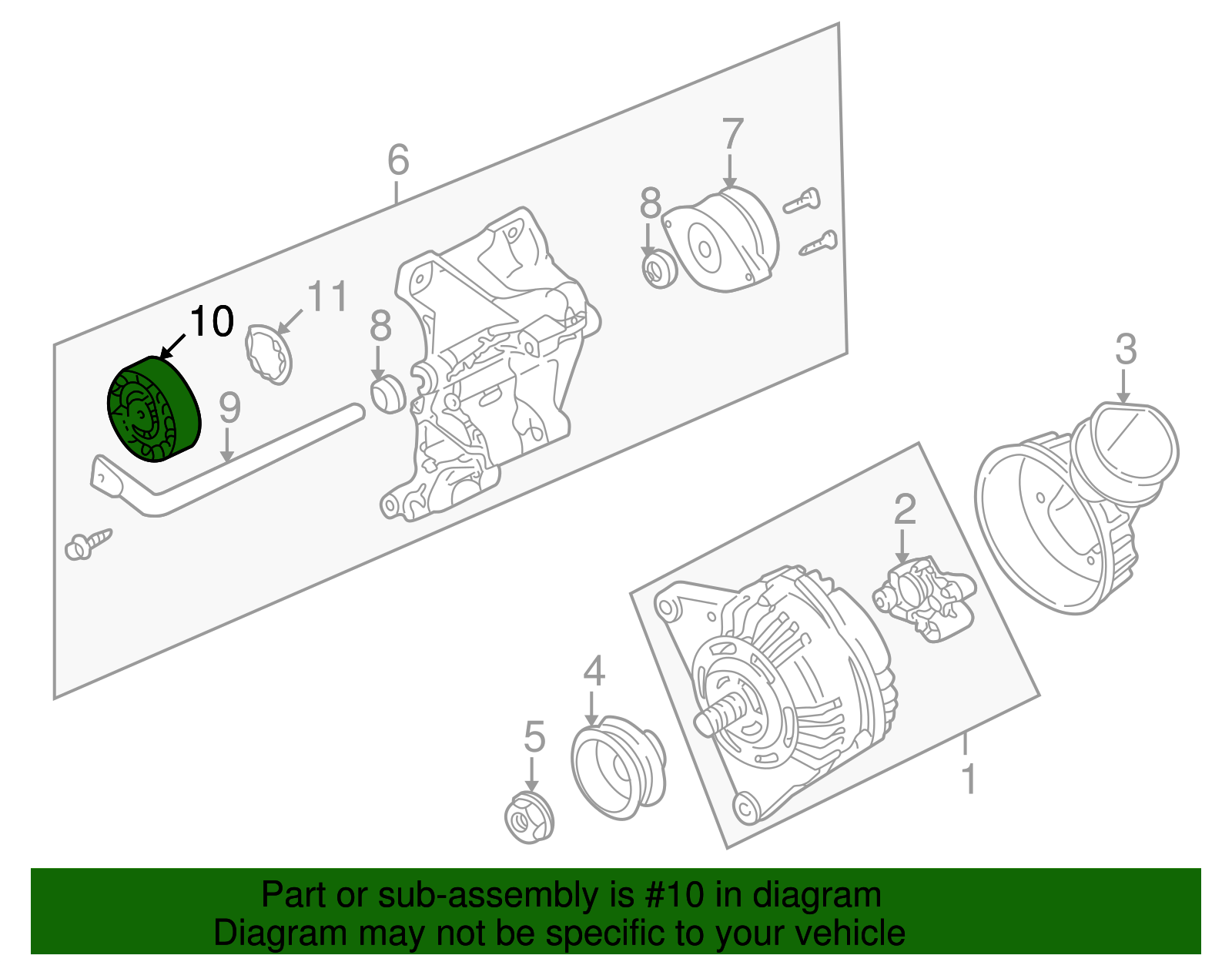 Accessory Drive Belt Tensioner Pulley 028-145-278-E