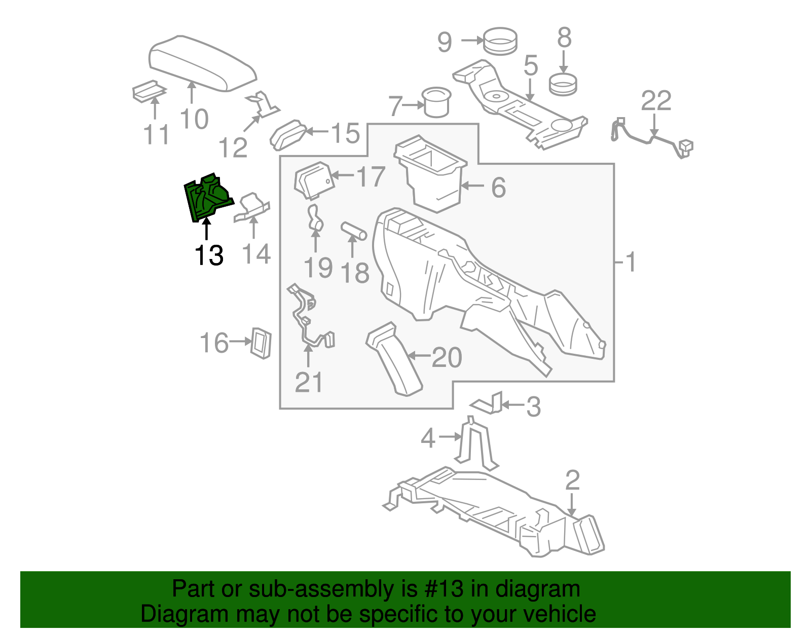 Cup Holder - Buick (89044979)