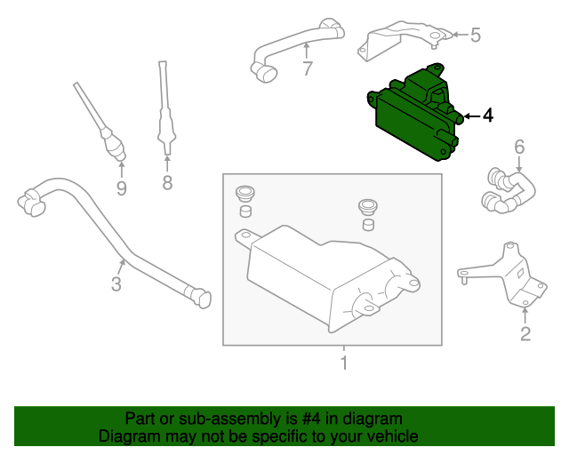 20122021 Subaru Evaporative Emissions System Leak Detection Assembly