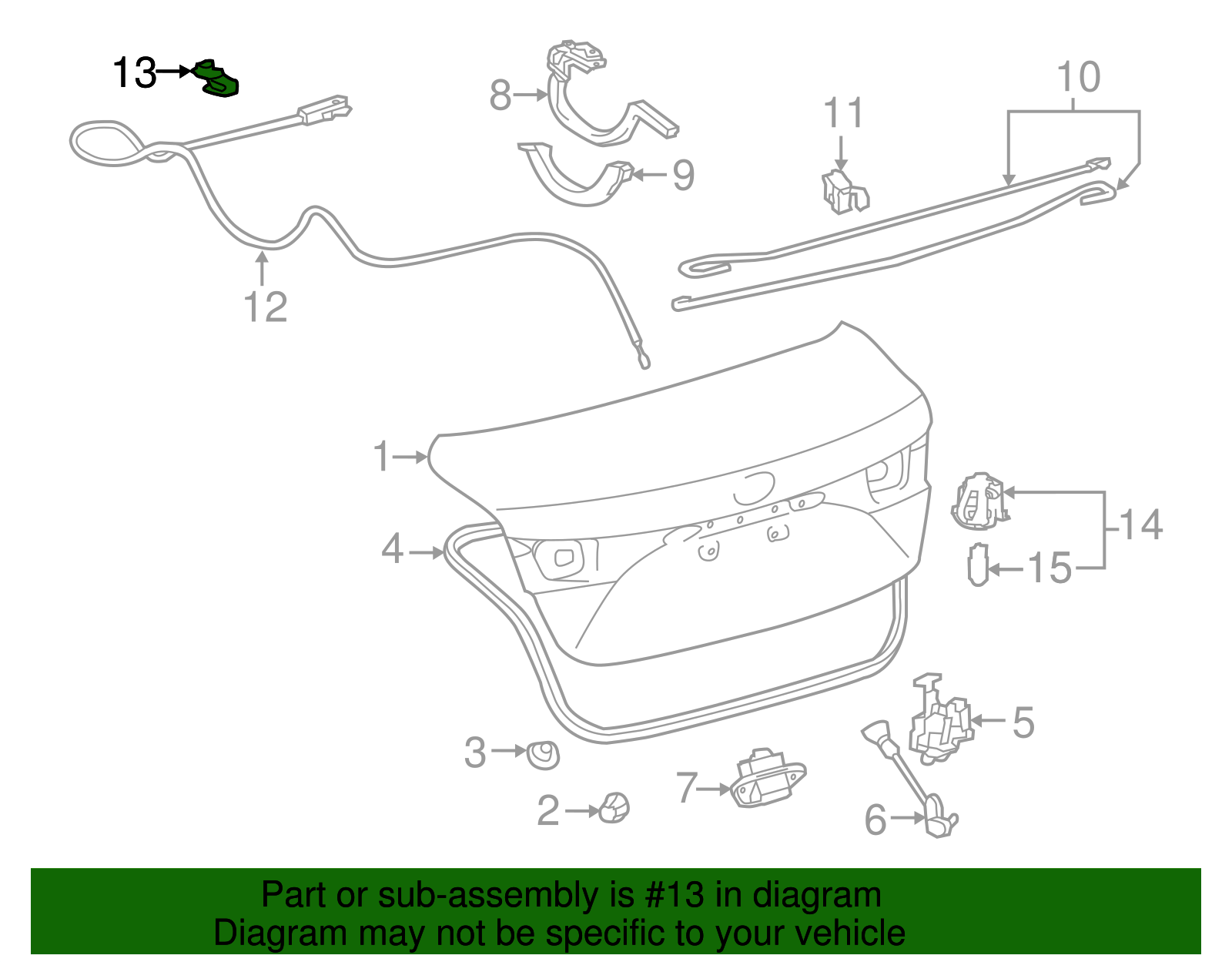 Release Cable Clamp - Toyota (90469-04004)
