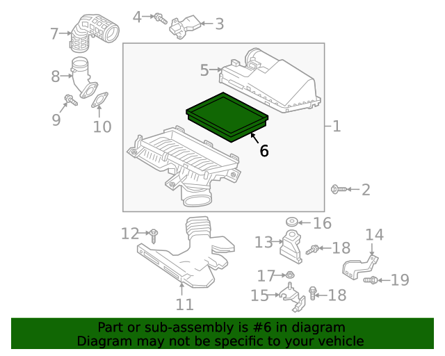 165465NA1C (165465na1c) 20192020 Infiniti QX50 Air Filter