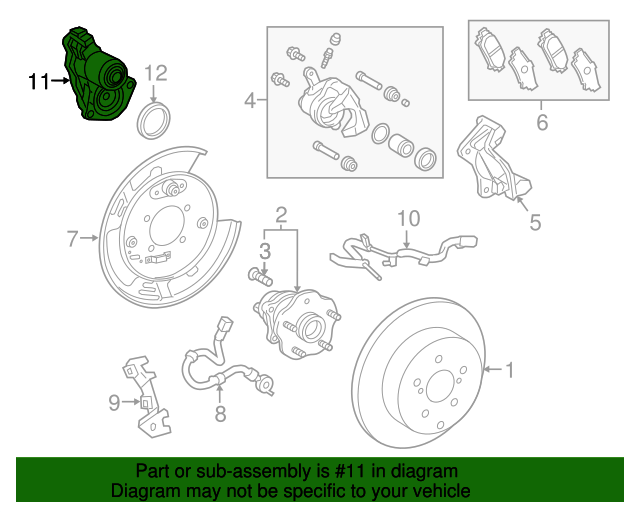 4631078010 Parking Brake Actuator 20152022 Lexus Lexus Parts Outlet