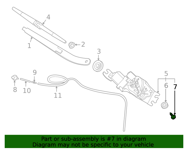 20212023 Kia Wiper Motor Bolt 98718P2000