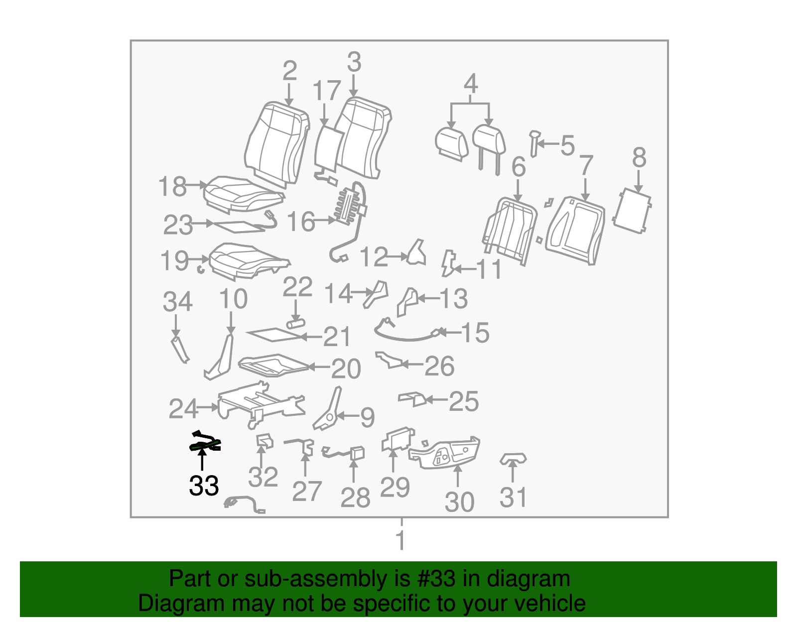 Harness, D/Seat Posn Sen Wrg - GM (10388160)