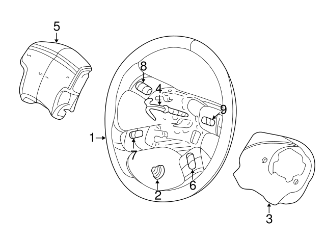 Right Genuine GM 1999443 Radio Control Switch