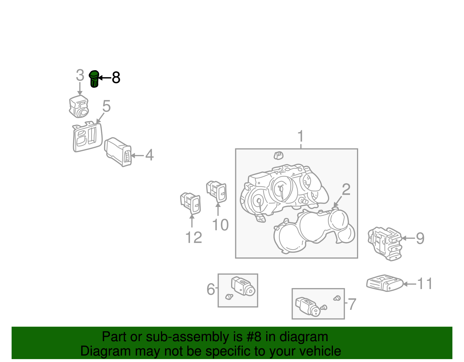 Sensor, Daytime Running Lp Amb Lgt - GM (94857245)