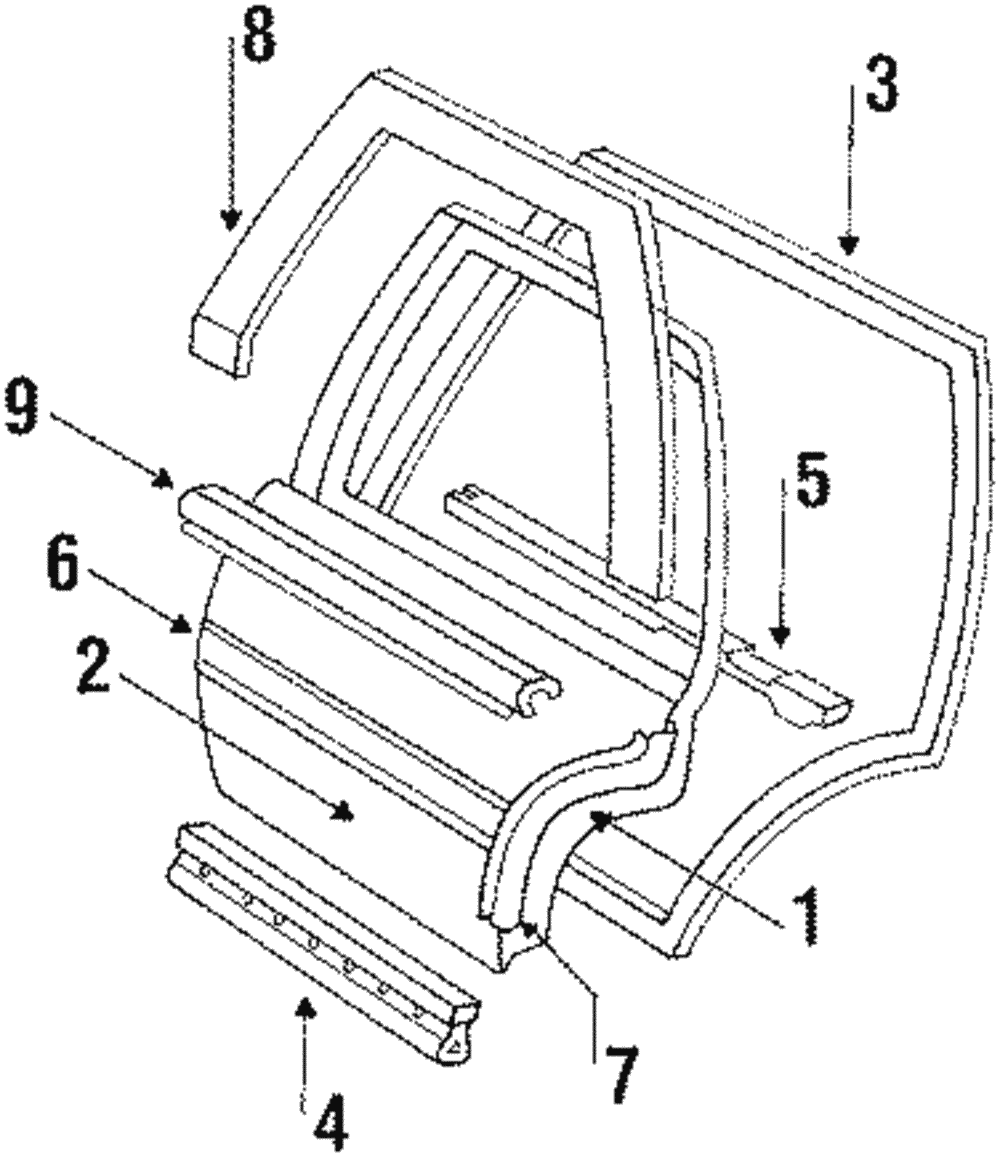 Door Shell - GM (12394544)