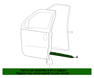 Genuine Ford Door Weatherstrip - OEM Part F81Z-2625596-AA, Keeps Your Ride Looking Fresh & Protects Value - View #9