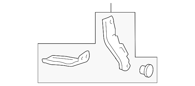 Driver Side Hood Hinge with Washer and Rivet - GM (92259403)