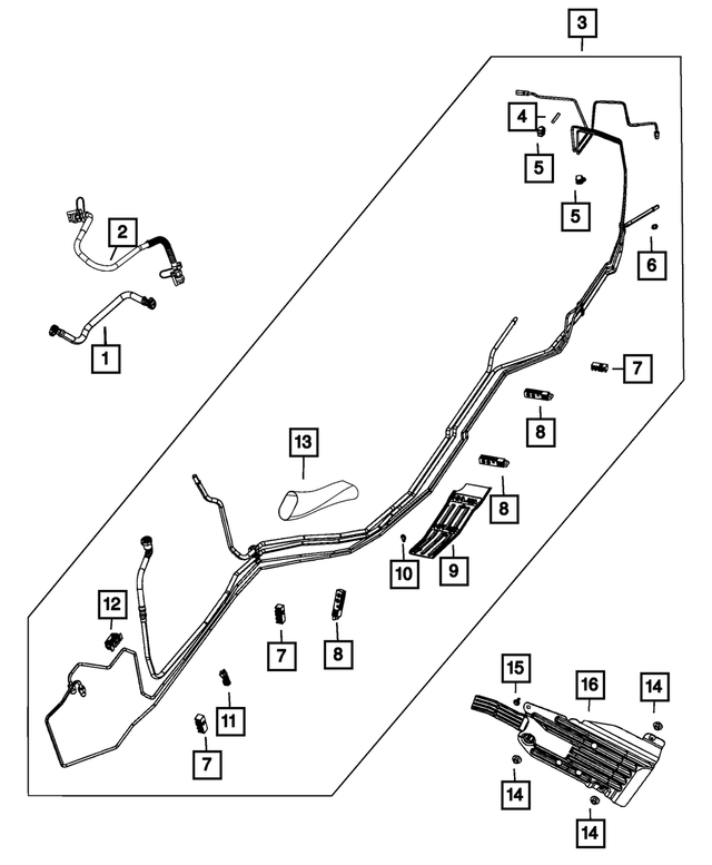 2021-2024 Dodge Durango Fuel Line Bundle 68496329AA | Mopar eStore