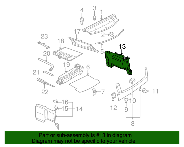 Trunk Trim Panel 3B5-867-430-BG-1BS