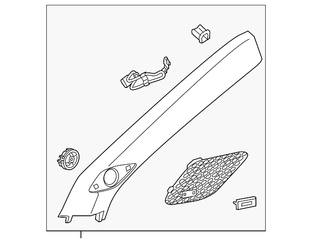 2019-2023 Cadillac XT4 F Molding 84568750 | GM Parts Center