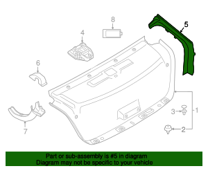 Genuine BMW 51-49-7-400-596 | Side Trim, Right | FREE Shipping on Most ...
