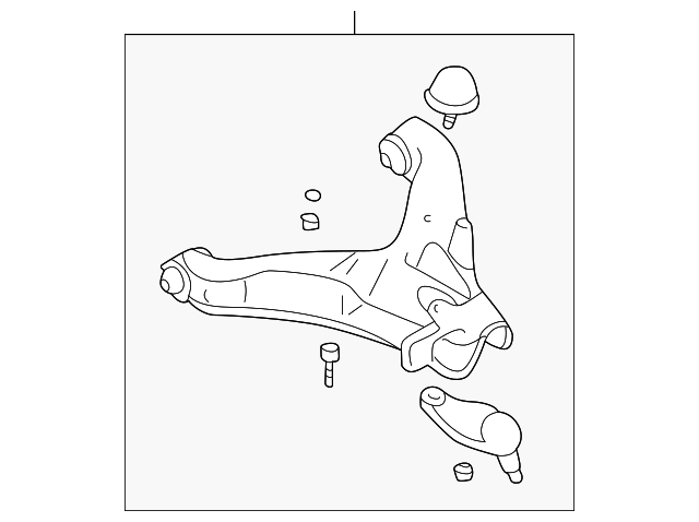 Genuine Mitsubishi Lower Control Arm MR496796 | eBay