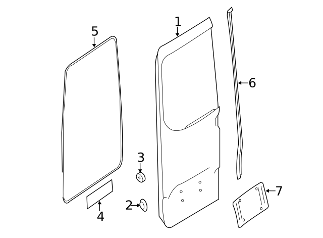 9077820000 - Door Weather-Strip 2019-2024 Mercedes-Benz | Mercedes  