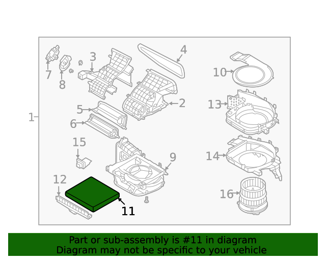 2024 Hyundai Santa Fe Cabin Air Filter KLC79AC001 OEM Parts Online