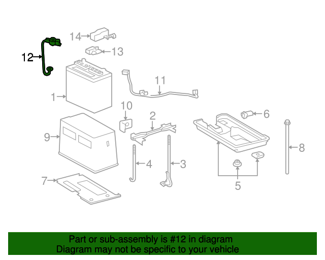 8228430030 Negative Cable 20062013 Lexus Longo Lexus Parts