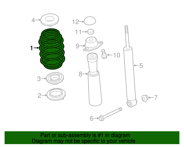 5Q0-511-115-Q - Coil Spring 2017-2019 Audi | AutoNationParts.com
