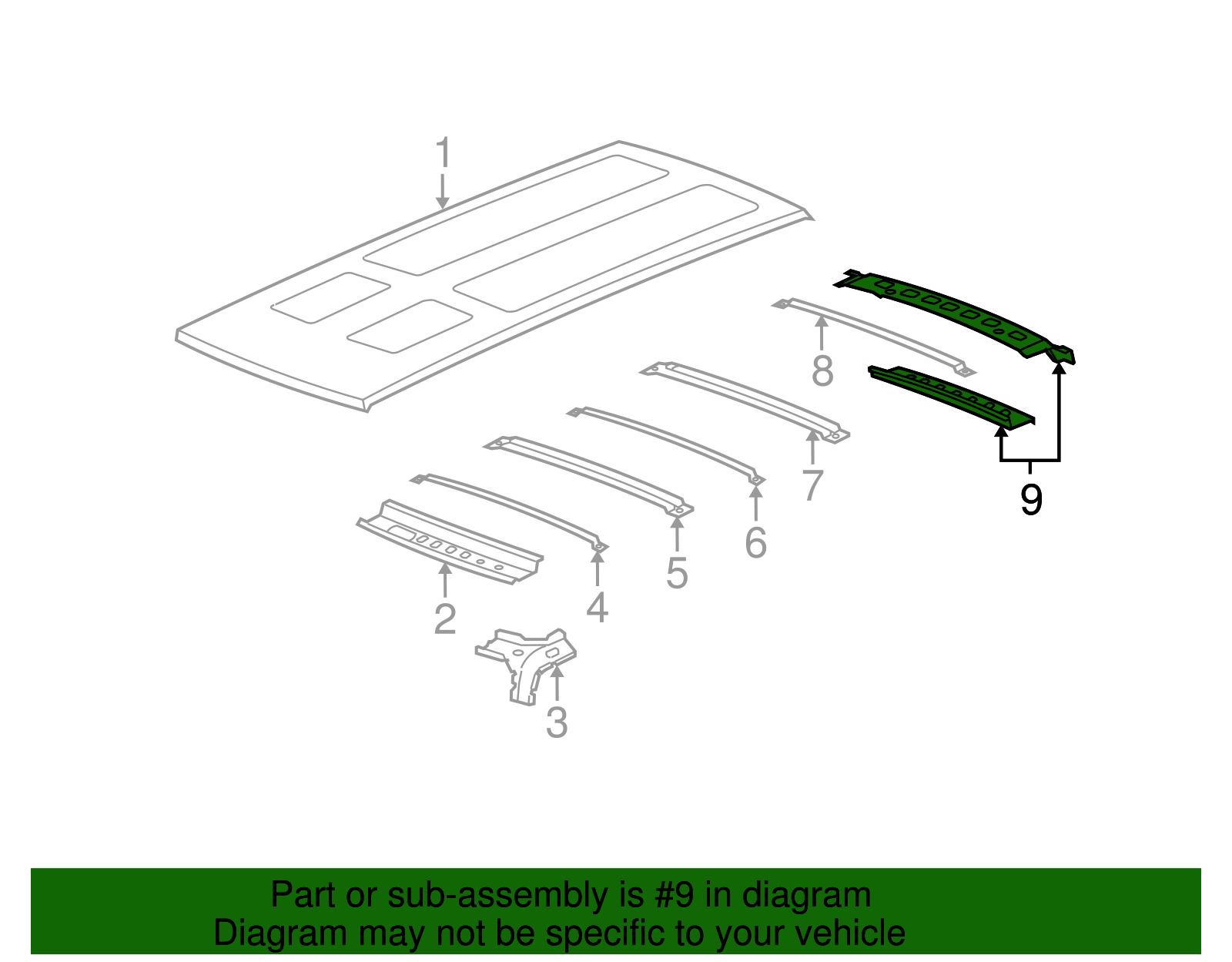 Back Body Opening Upper Inner Panel - GM (15808178)