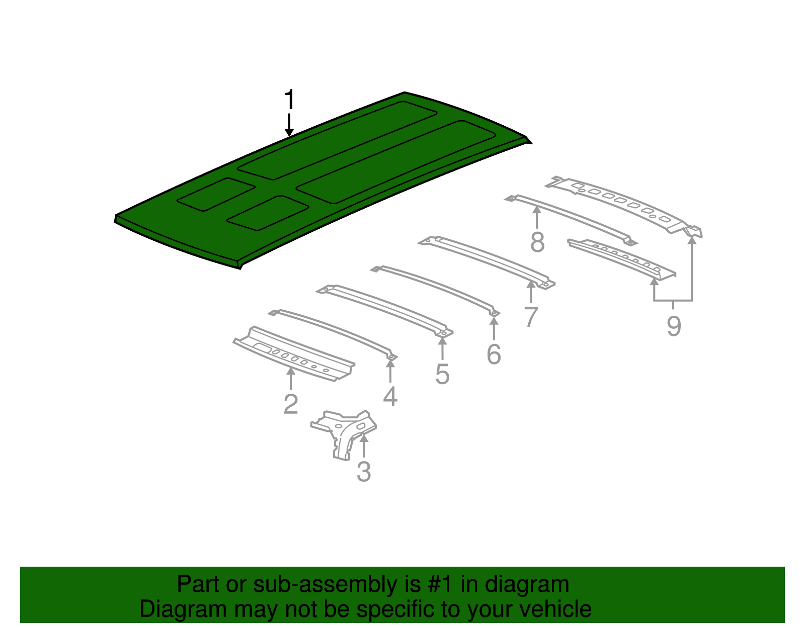 Roof Panel - GM (25814293)