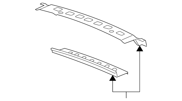 Back Body Opening Upper Inner Panel - GM (15808178)