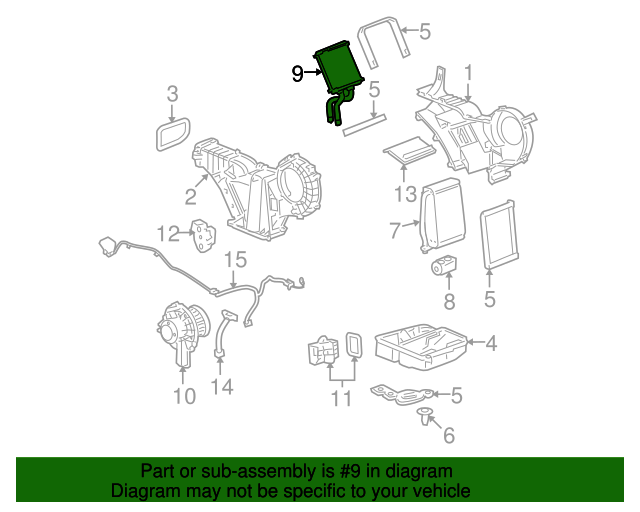 20072020 GM Auxiliary Heater Core 25882728 GM Parts Online