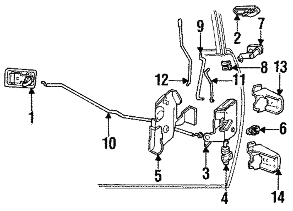 Hinge - Ford (E8ZZ-6622814-A)