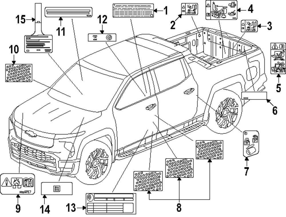 Fuse Block Caution Label - GM (85114017)